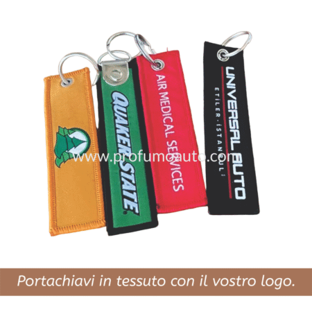 Portachiavi in Tessuto con Stampa Logo